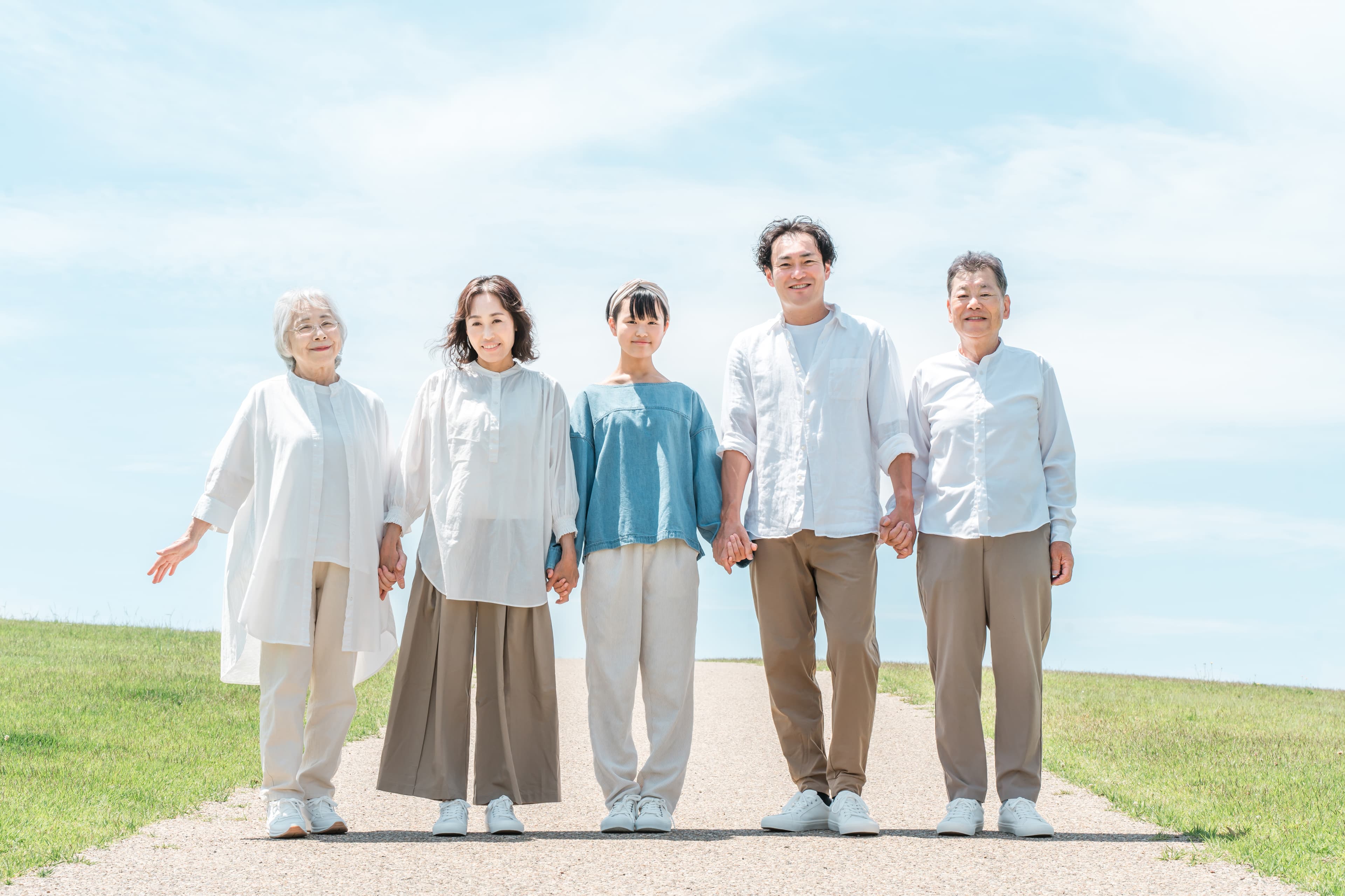 安心する家族